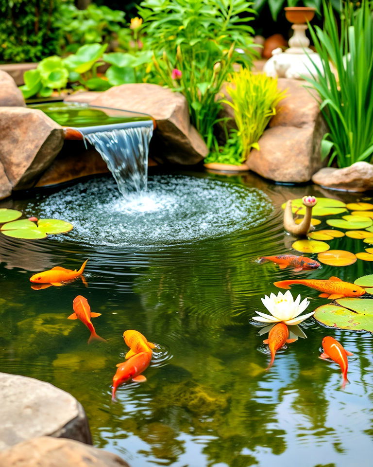 dynamic water feature - 25 Sensory Garden Ideas