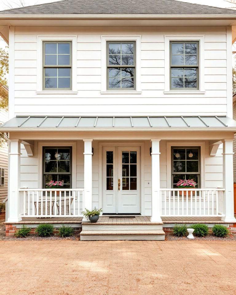 earthy aesthetic white sand color - 25 Off-white Paint Colors for Home Exteriors