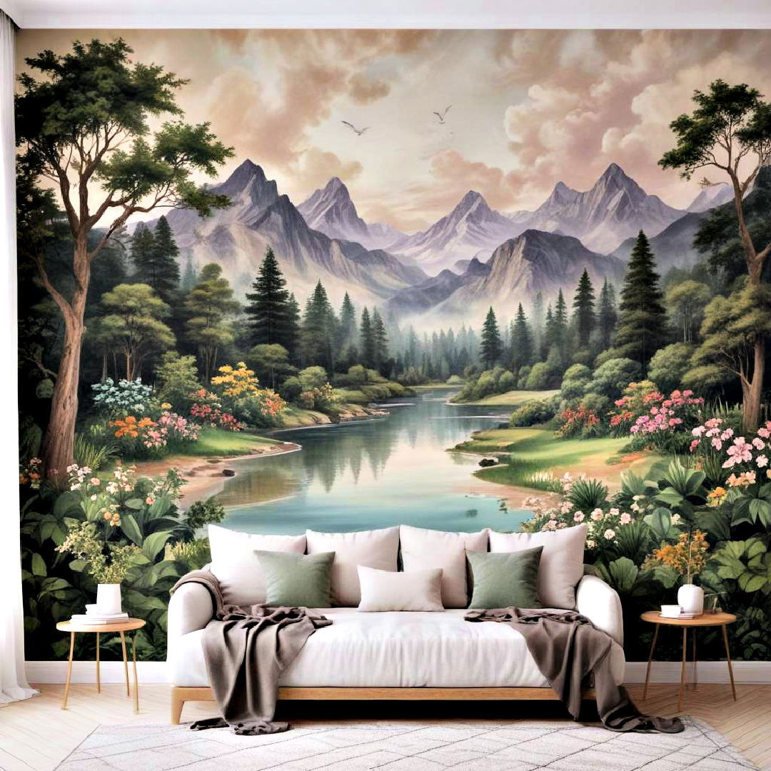 easy to apply wallpaper mural - 40 Wall Decor Ideas
