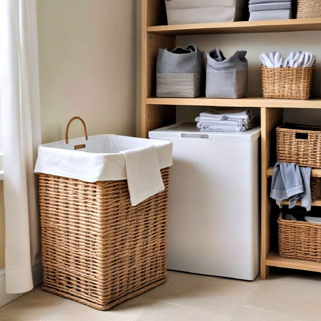 easy to carry laundry hamper - 25 Boot Room Ideas