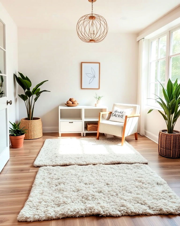 easy to clean plush rugs - 20 Lactation Room Ideas