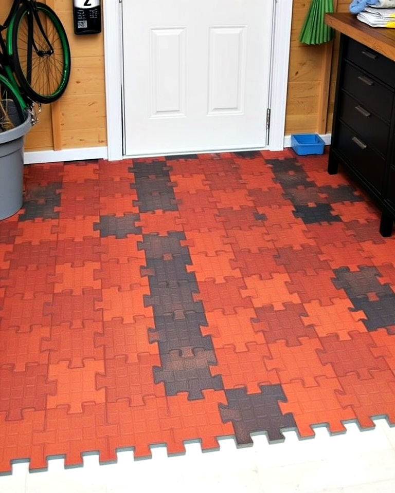 easy to install interlocking tiles - 20 Shed Floor Ideas