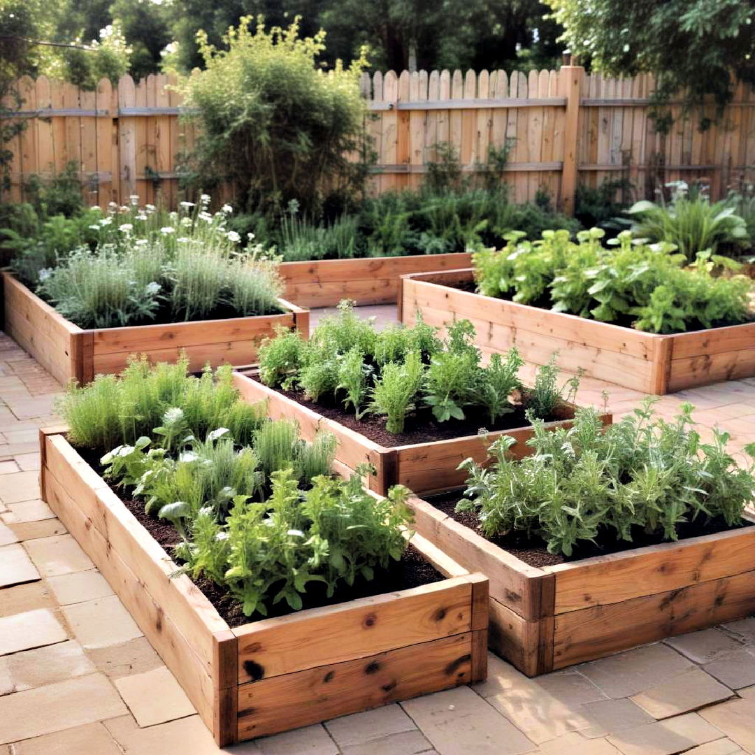 easy to maintain herb garden - 25 Backyard Oasis Ideas