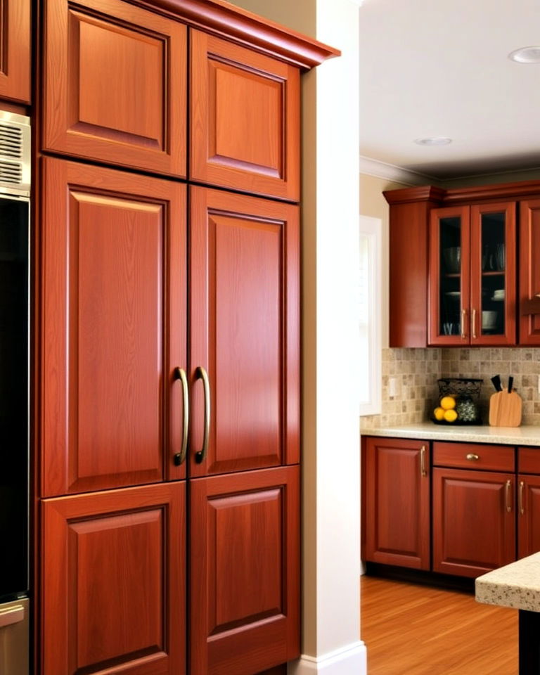 easy to maintain natural cherry kitchen cabinets - 15 Natural Cherry Kitchen Cabinets