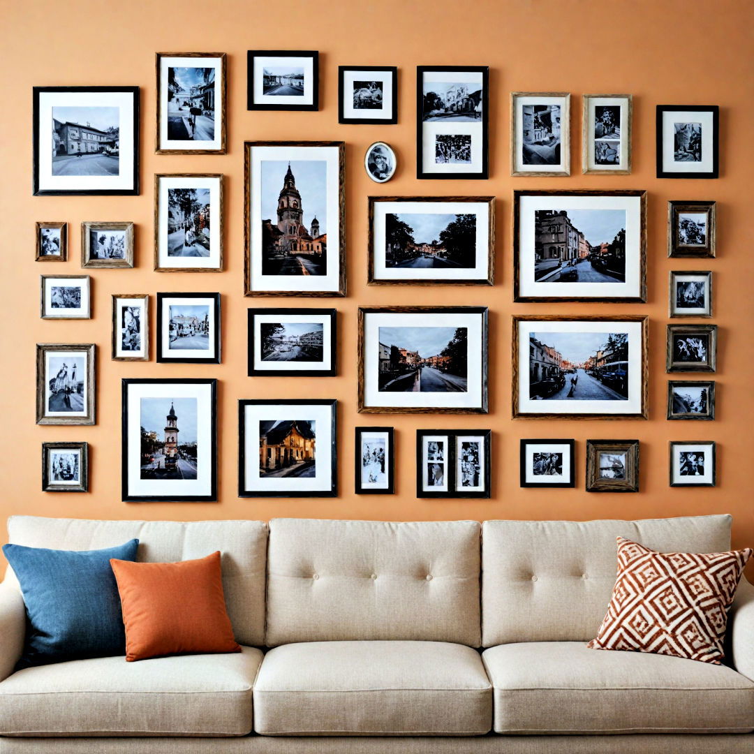 eclectic gallery wall design - 40 Gallery Wall Ideas