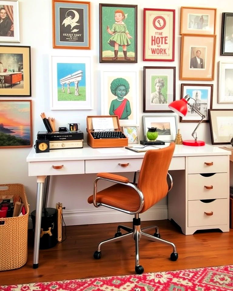eclectic home office design - 25 Eclectic Interior Design Ideas