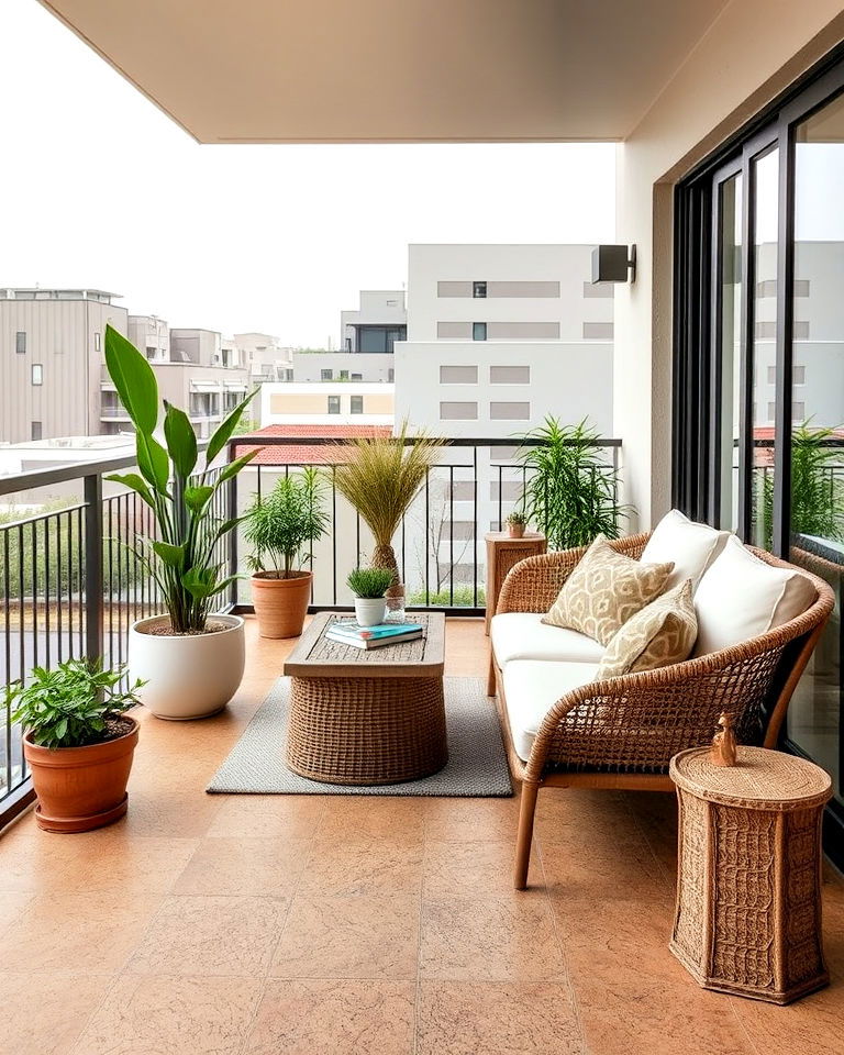eco conscious cork flooring - 25 Balcony Flooring Ideas