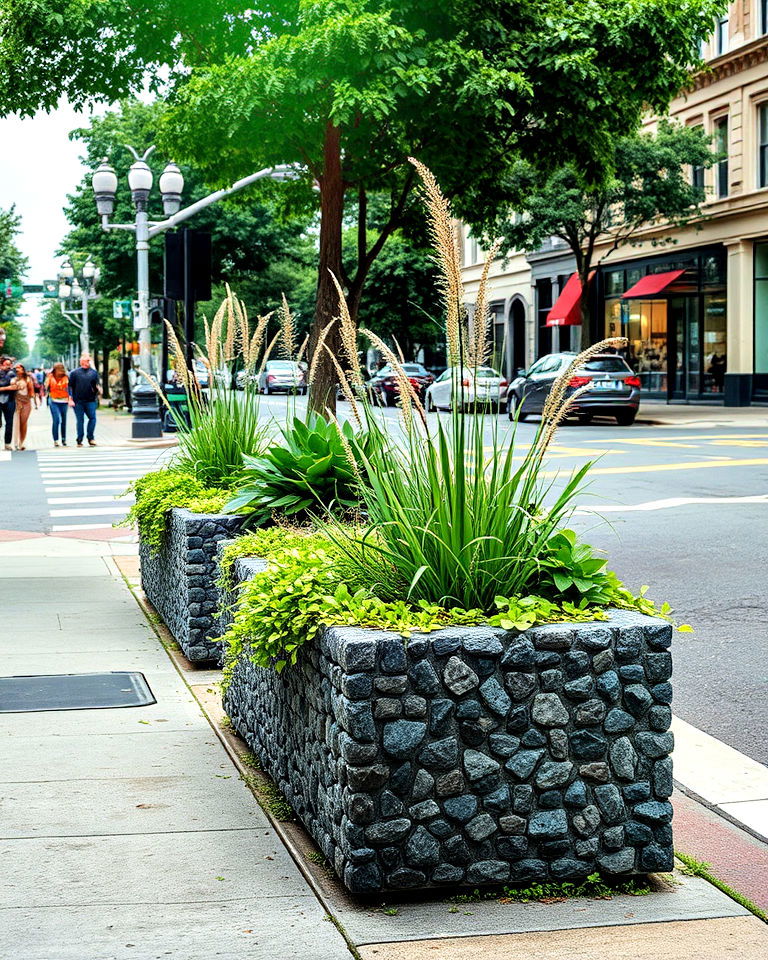 eco conscious permeable street planters - 20 Street Planters