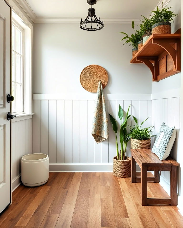 eco friendly bamboo floor for mudroom - 15 Mudroom Floor Ideas