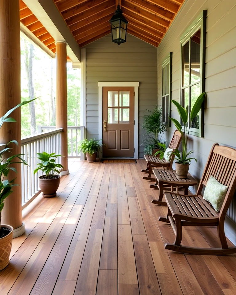 eco friendly bamboo flooring - 15 Porch Flooring Options