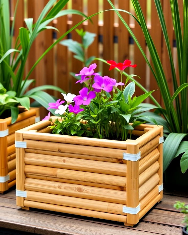 eco friendly bamboo planter boxes - 30 Planter Box Ideas