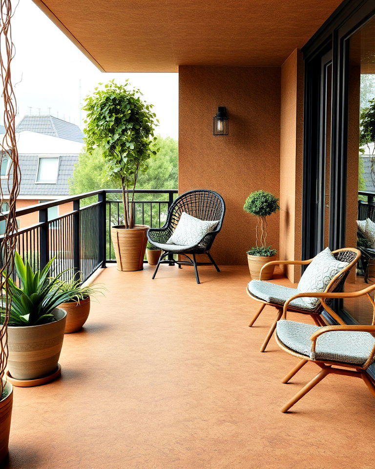 eco friendly cork decking - 20 Balcony Deck Ideas