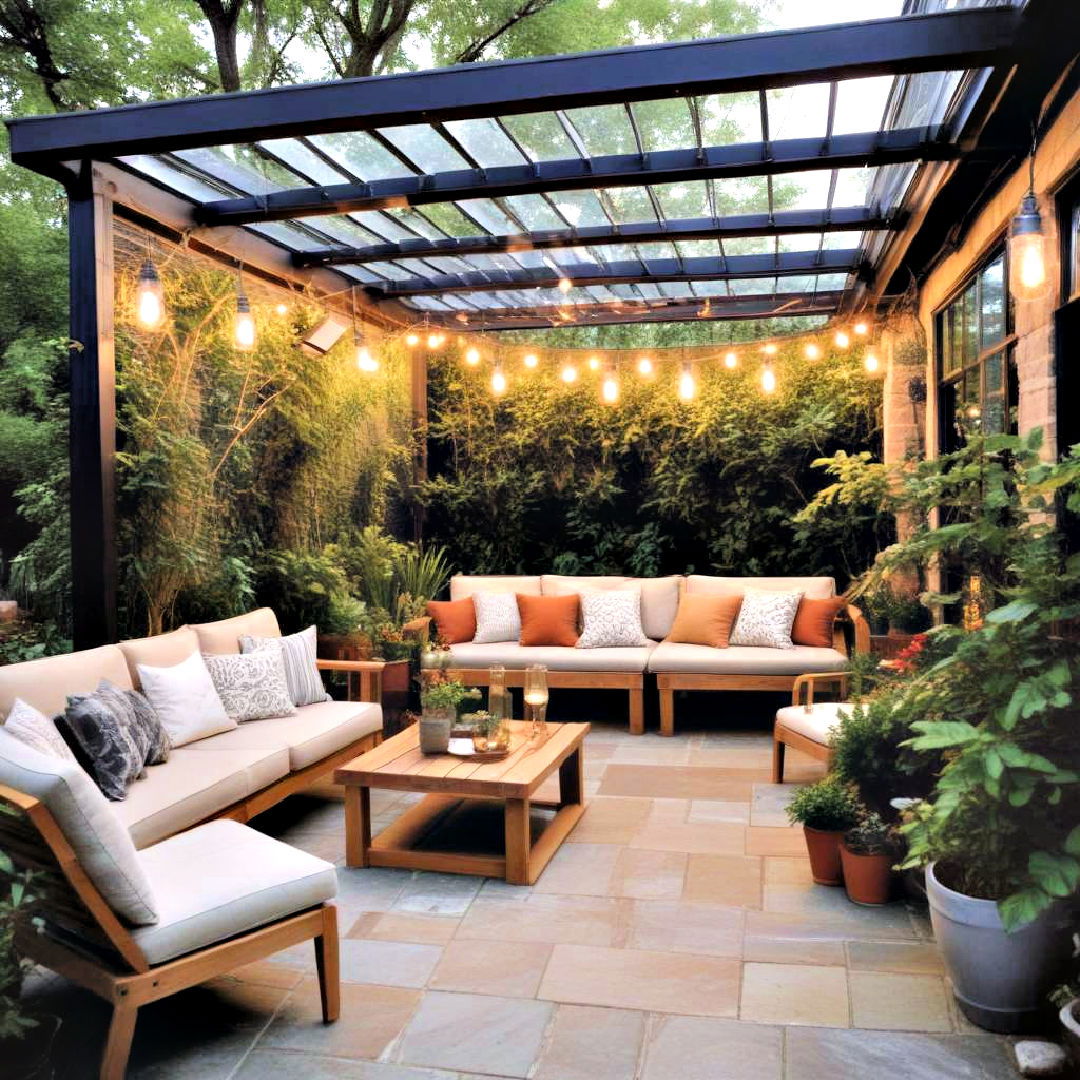 eco friendly haven for enclosed patio - 25 Enclosed Patio Ideas