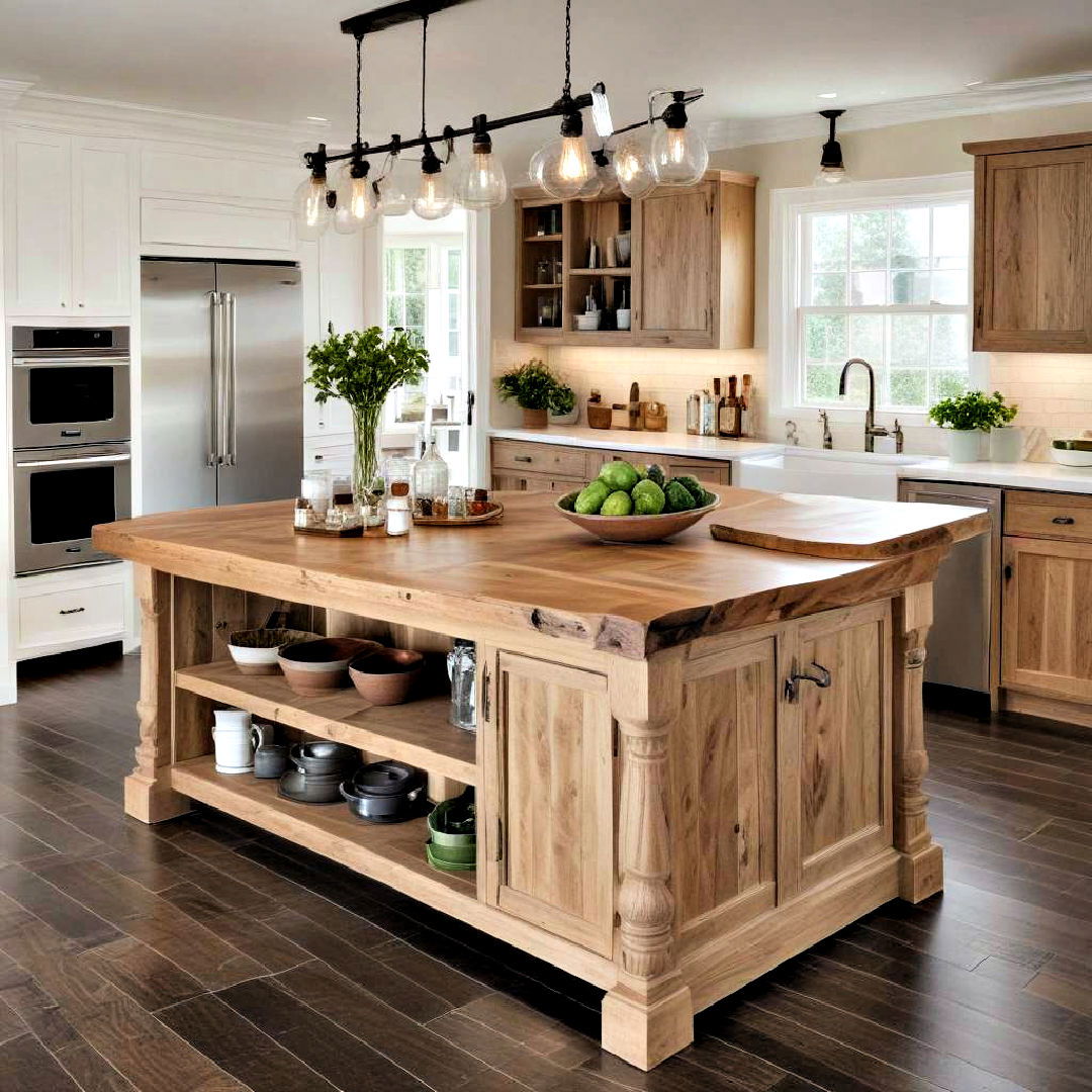eco friendly kitchen island countertop - 40 Kitchen Island Ideas