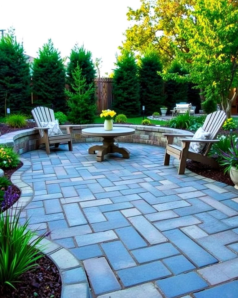 eco friendly permeable paver ideas - 40 Paver Patio Ideas