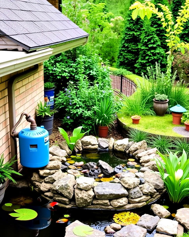 eco friendly rainwater collection system - 15 Farm Pond Ideas