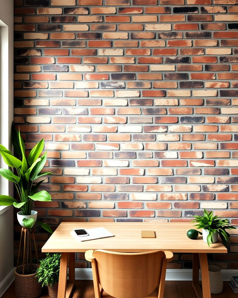 eco friendly reclaimed brick accent wall - 20 Brick Accent Wall Ideas