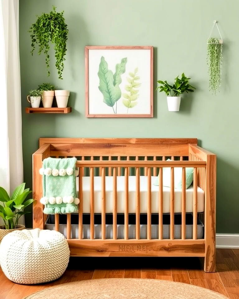 eco friendly reclaimed wood furniture - 25 Green Nursery Ideas
