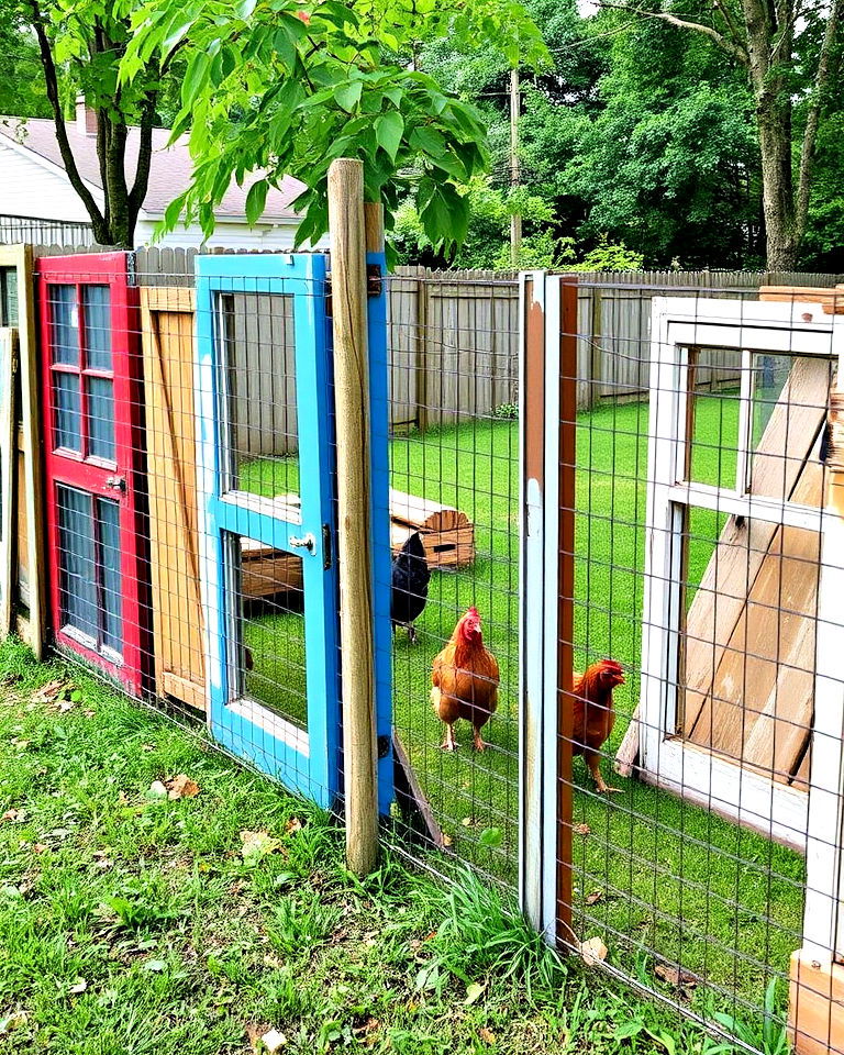 eco friendly recycled material fence - 25 Chicken Fence Ideas
