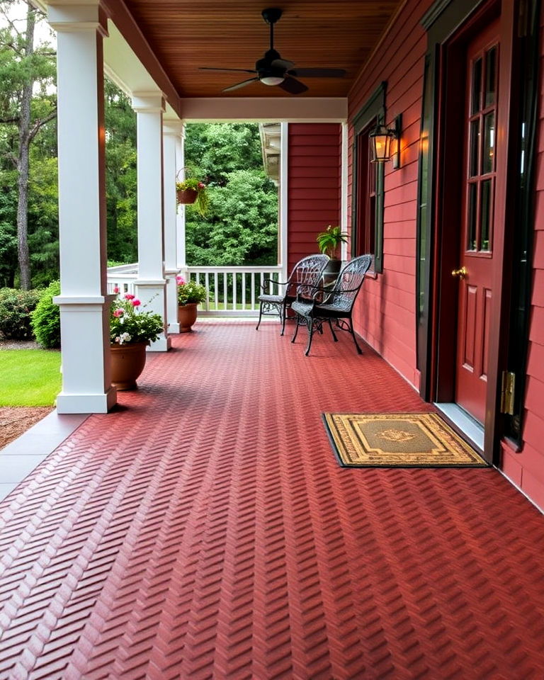eco friendly rubber flooring - 15 Porch Flooring Options
