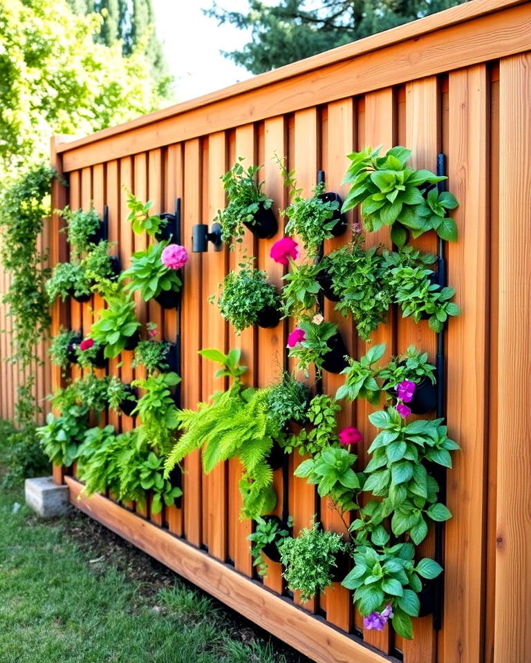 eco friendly vertical garden fence - 20 Fence Art Ideas