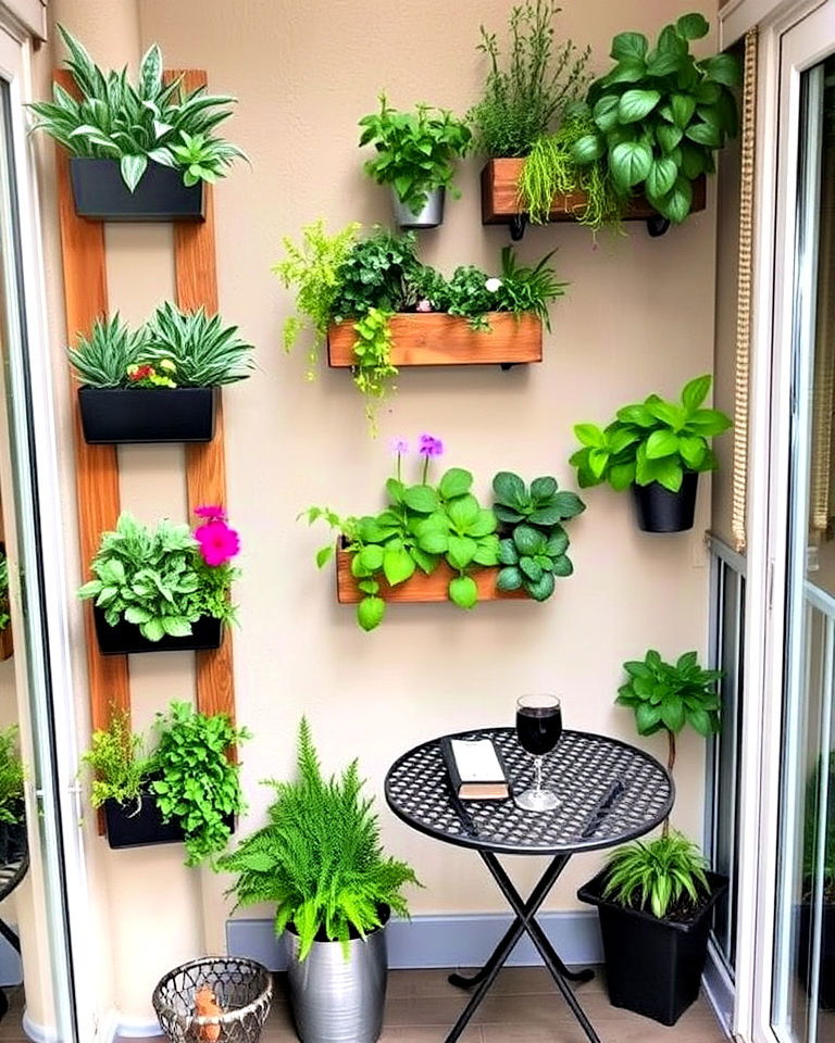 eco friendly vertical garden - 25 French Balcony Ideas