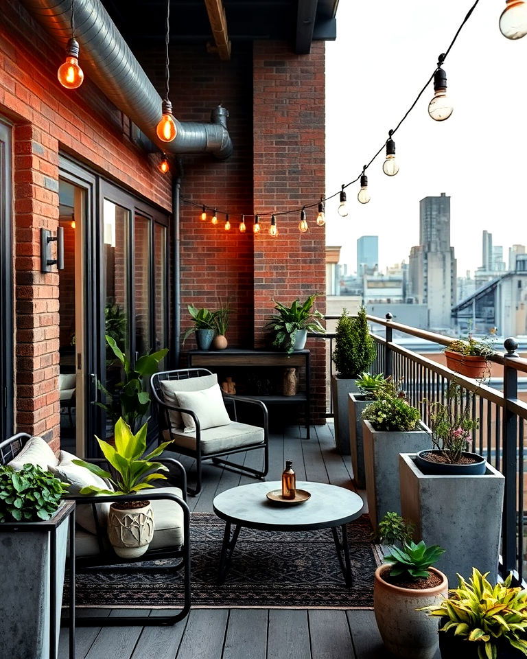 edgy aesthetic industrial loft style - 20 Loft Balcony Ideas