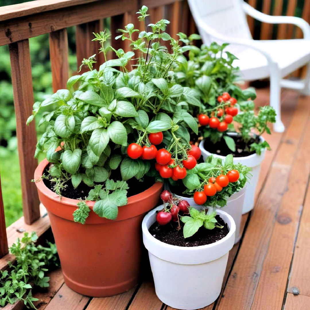 edible plants for deck decor - 25 Deck Decorating Ideas With Plants