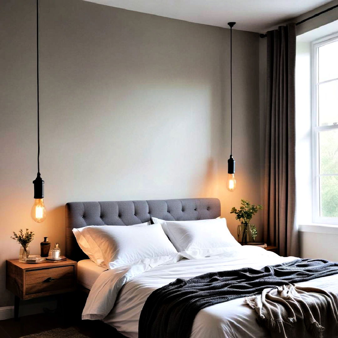 edison bulb lighting to add vintage touch - 20 Industrial Bedroom Ideas
