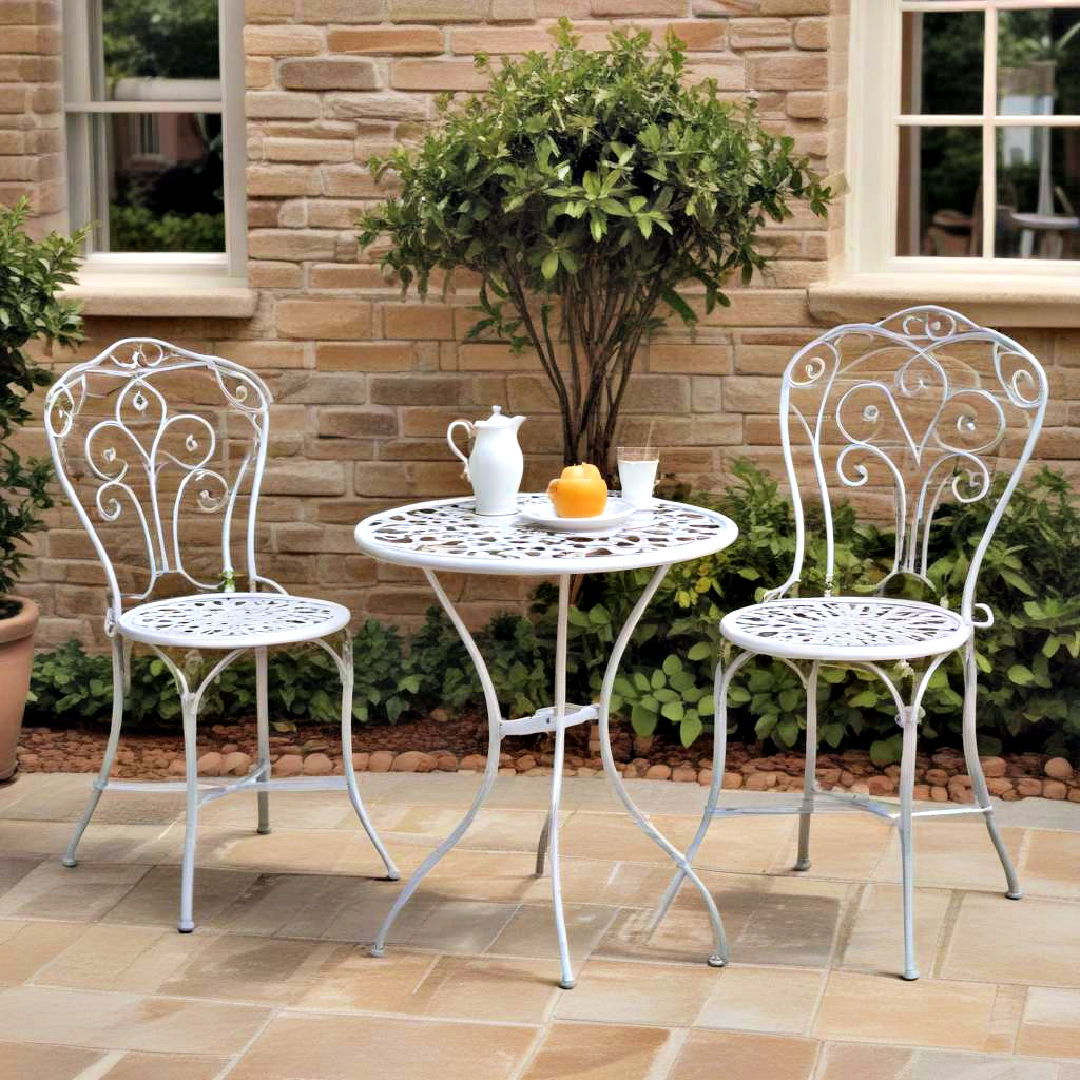 elegant bistro set for patio furniture - 25 Patio Furniture Ideas