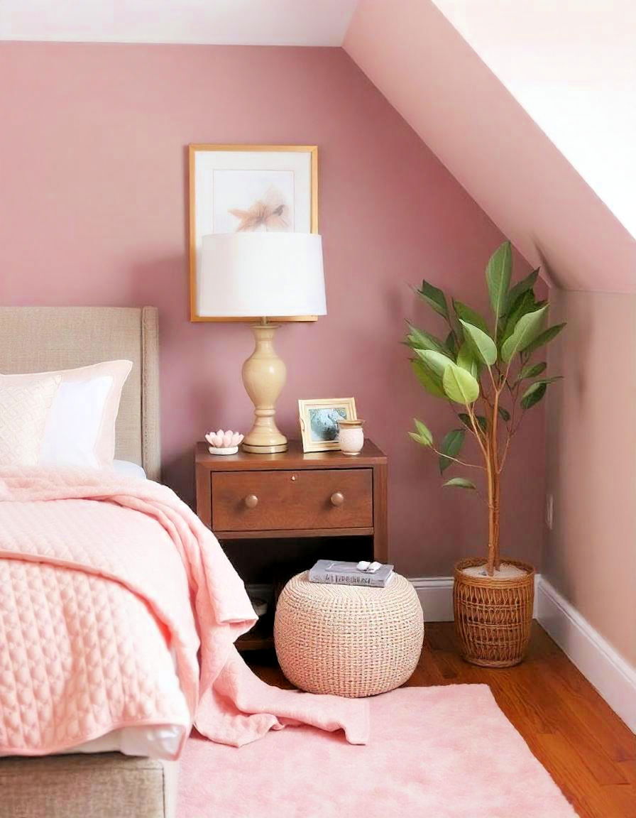 elegant blush pink quilted blanket - 15 Blush Pink Bedroom Ideas