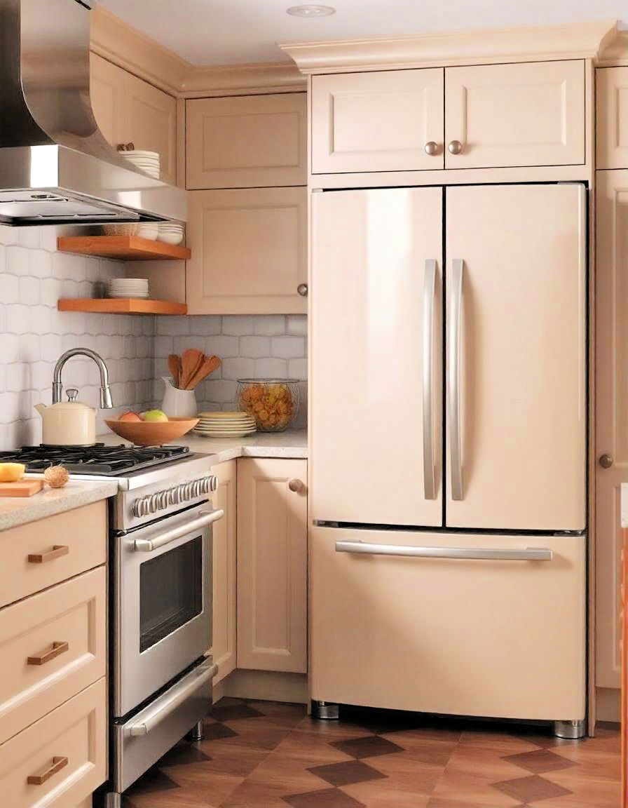 elegant cashmere toned appliances - 20 Cashmere Kitchen Ideas