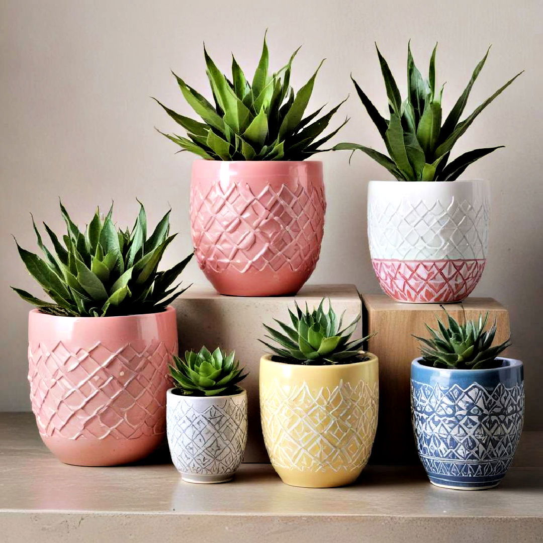 elegant ceramic planters - 40 Home Decor Ideas