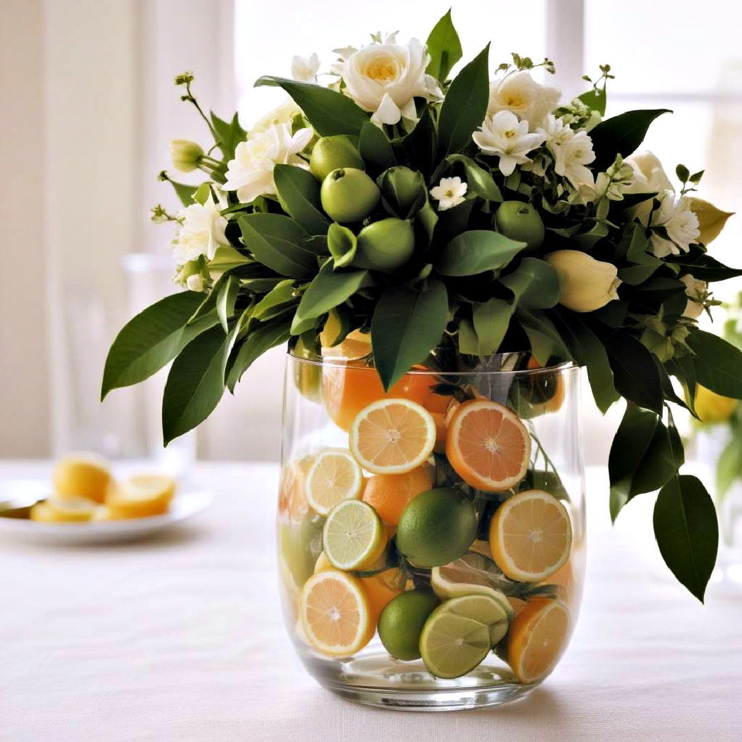 elegant citrus centerpiece - 25 Spring Centerpiece Ideas