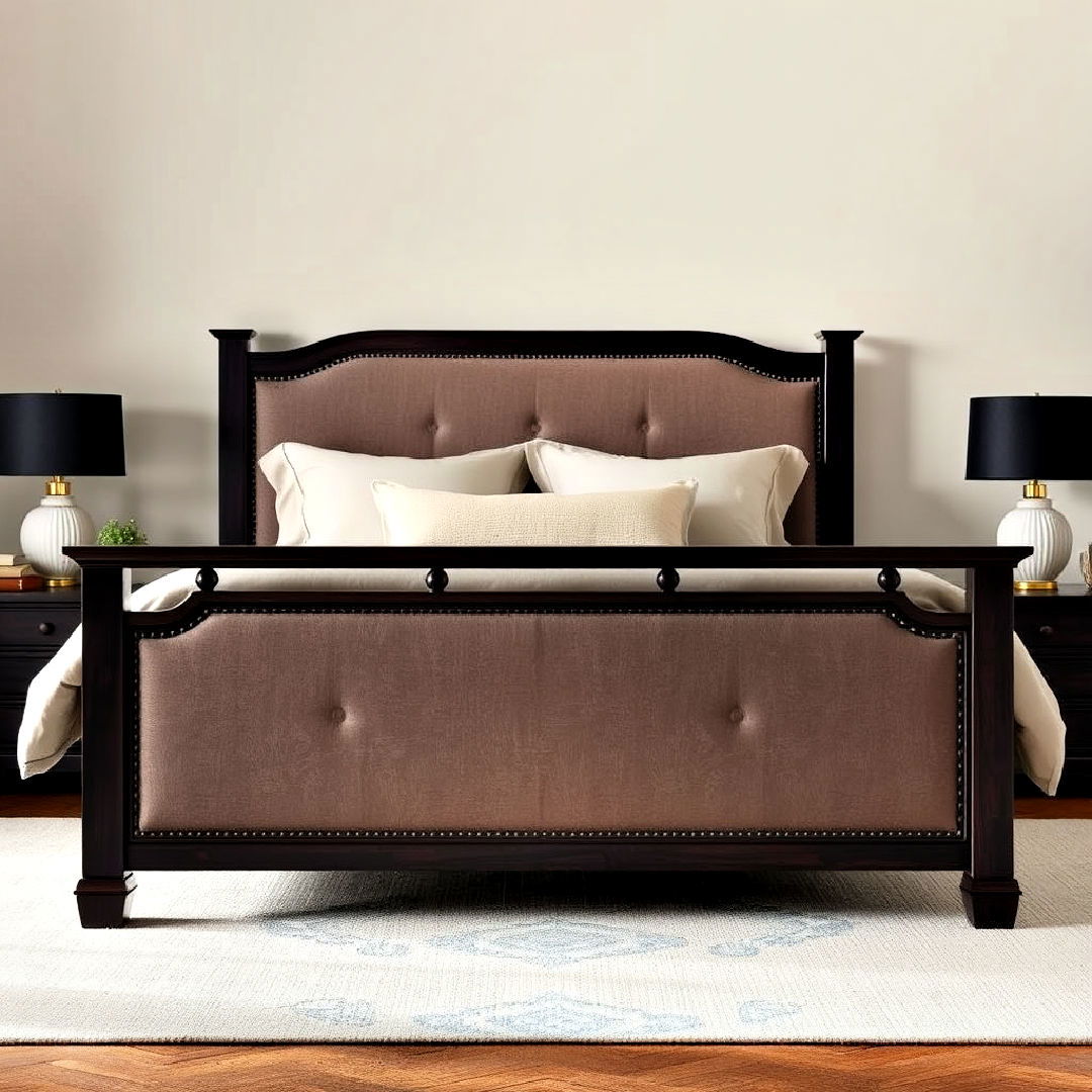 elegant dark wood bed frame - 20 Dark Wood Bedroom Ideas