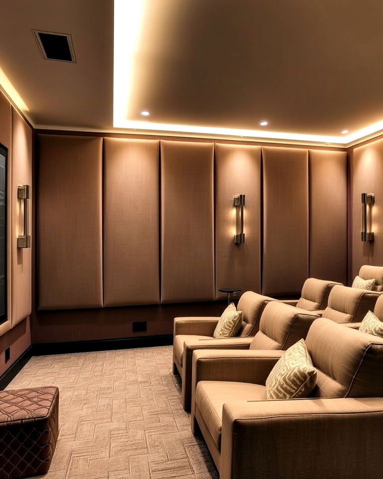 elegant fabric upholstered panels - 40 Wall Paneling Ideas