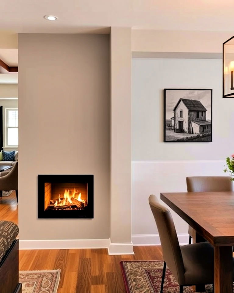 elegant fireplace half wall - 30 Half Wall Ideas