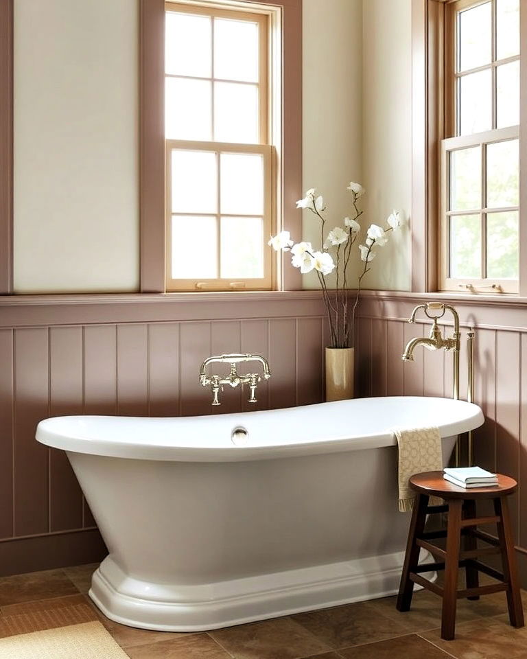 elegant freestanding bathtub - 30 Craftsman Bathroom Ideas