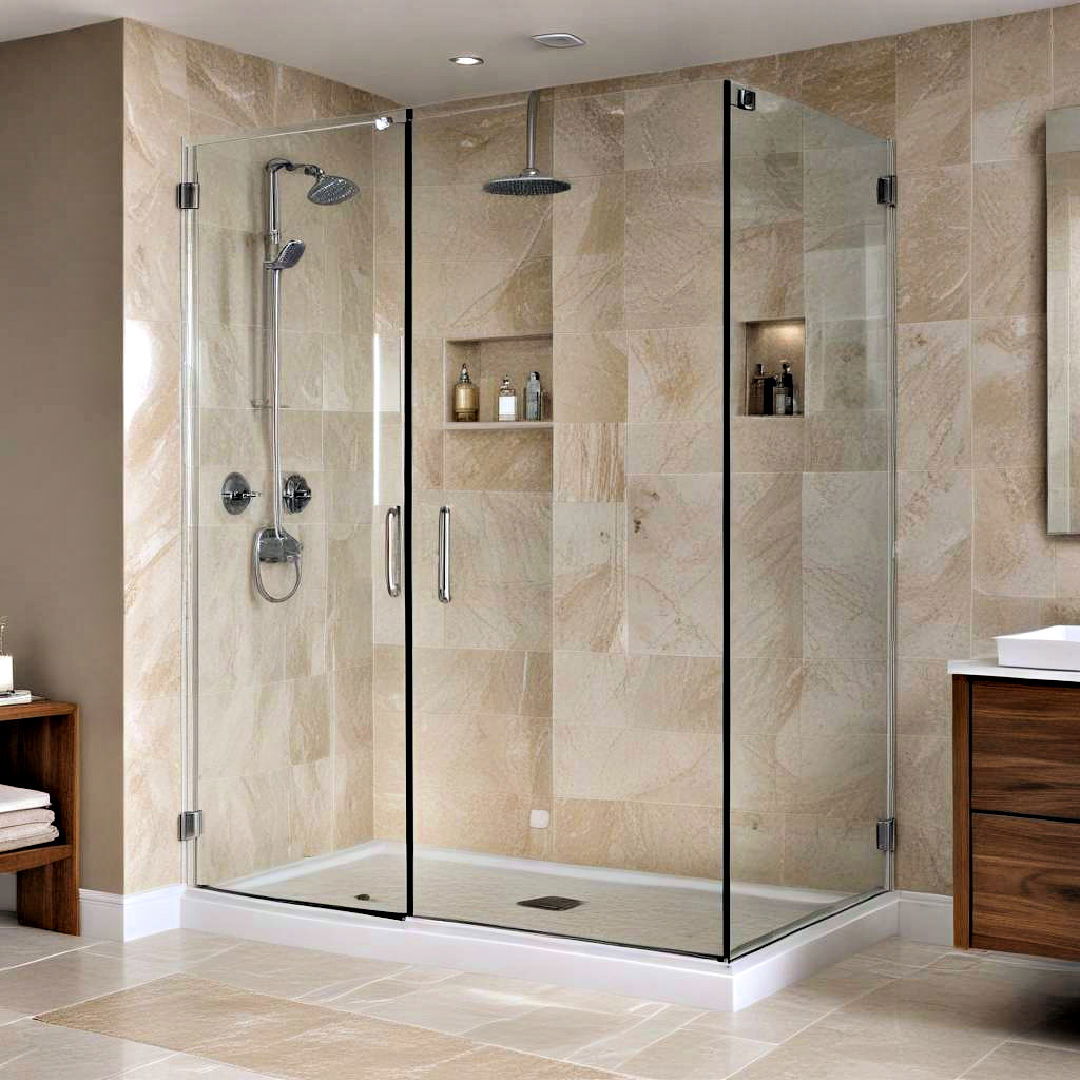 elegant glass shower enclosure - 40 Bathroom Design Ideas