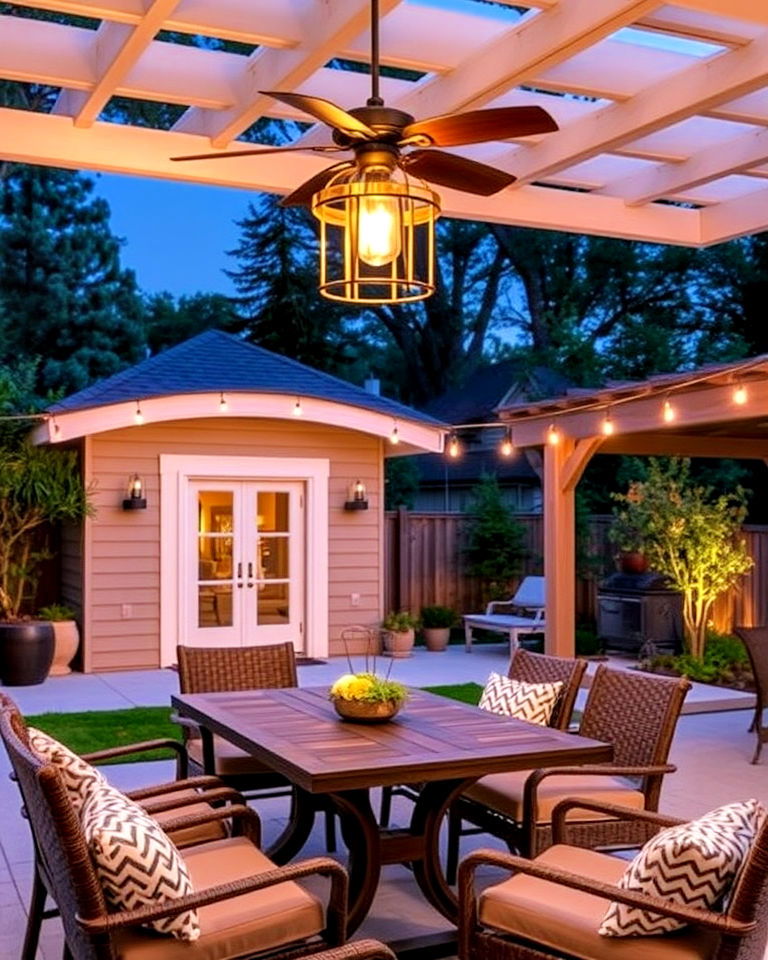 elegant hanging pendant lights for backyard - 40 Backyard Lighting Ideas