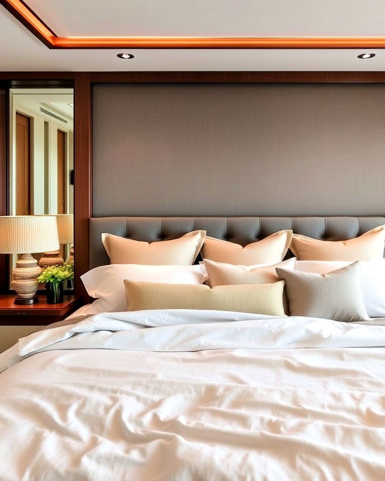 elegant high quality linens and bedding - 20 Yacht Bedroom Ideas