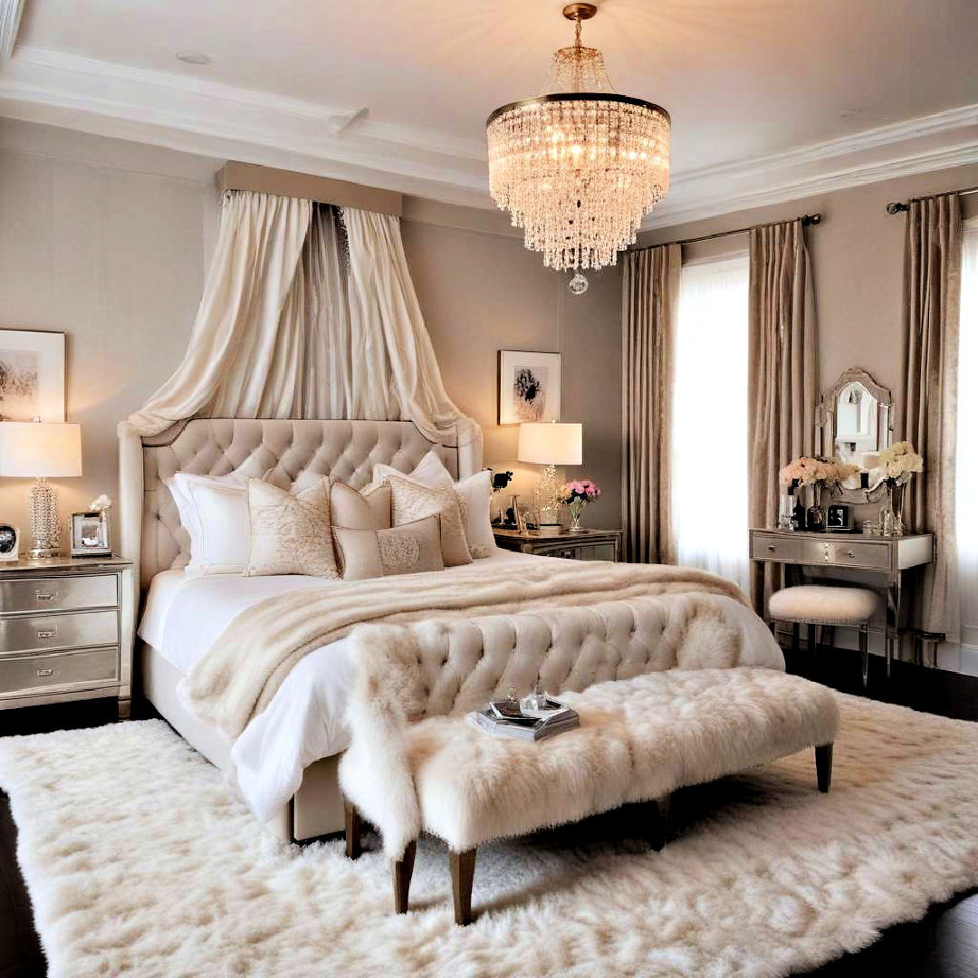 elegant hollywood glam bedroom - 40 Modern Bedroom Ideas