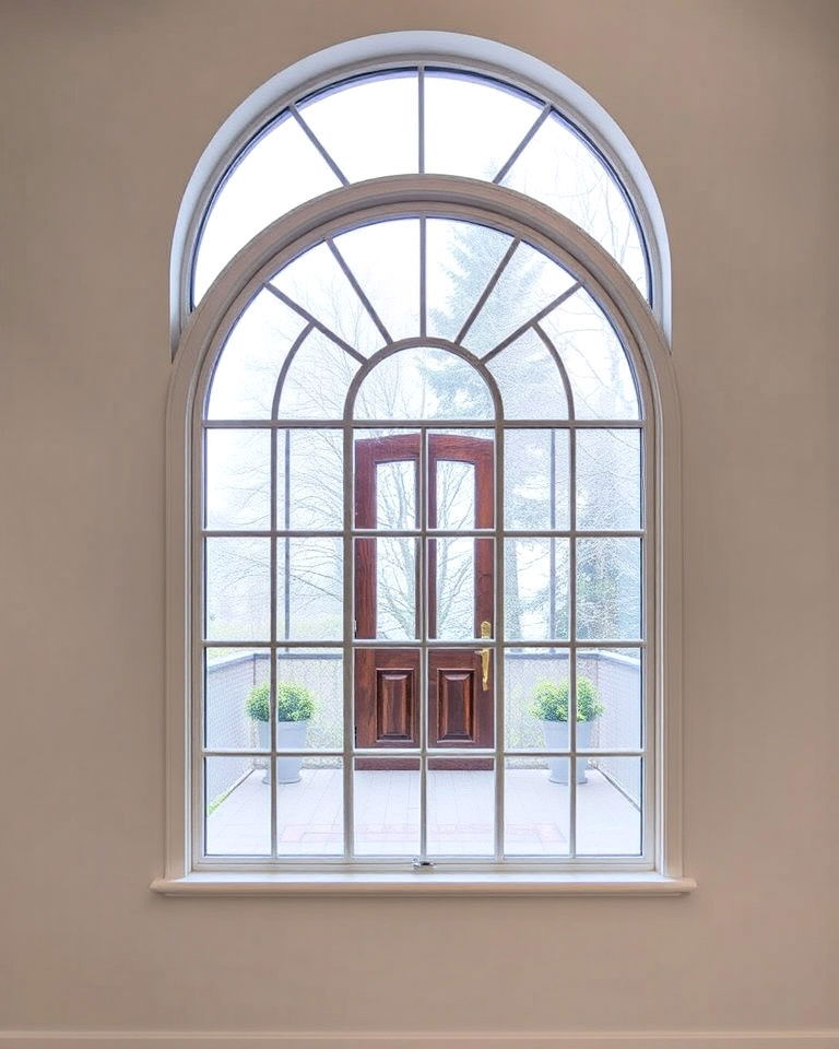 elegant interior arched window - 30 Arch Window Design Ideas