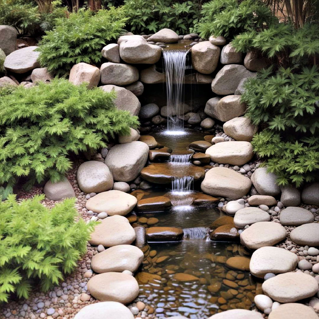 elegant japanese inspired pondless waterfall - 15 Pondless Waterfall Ideas