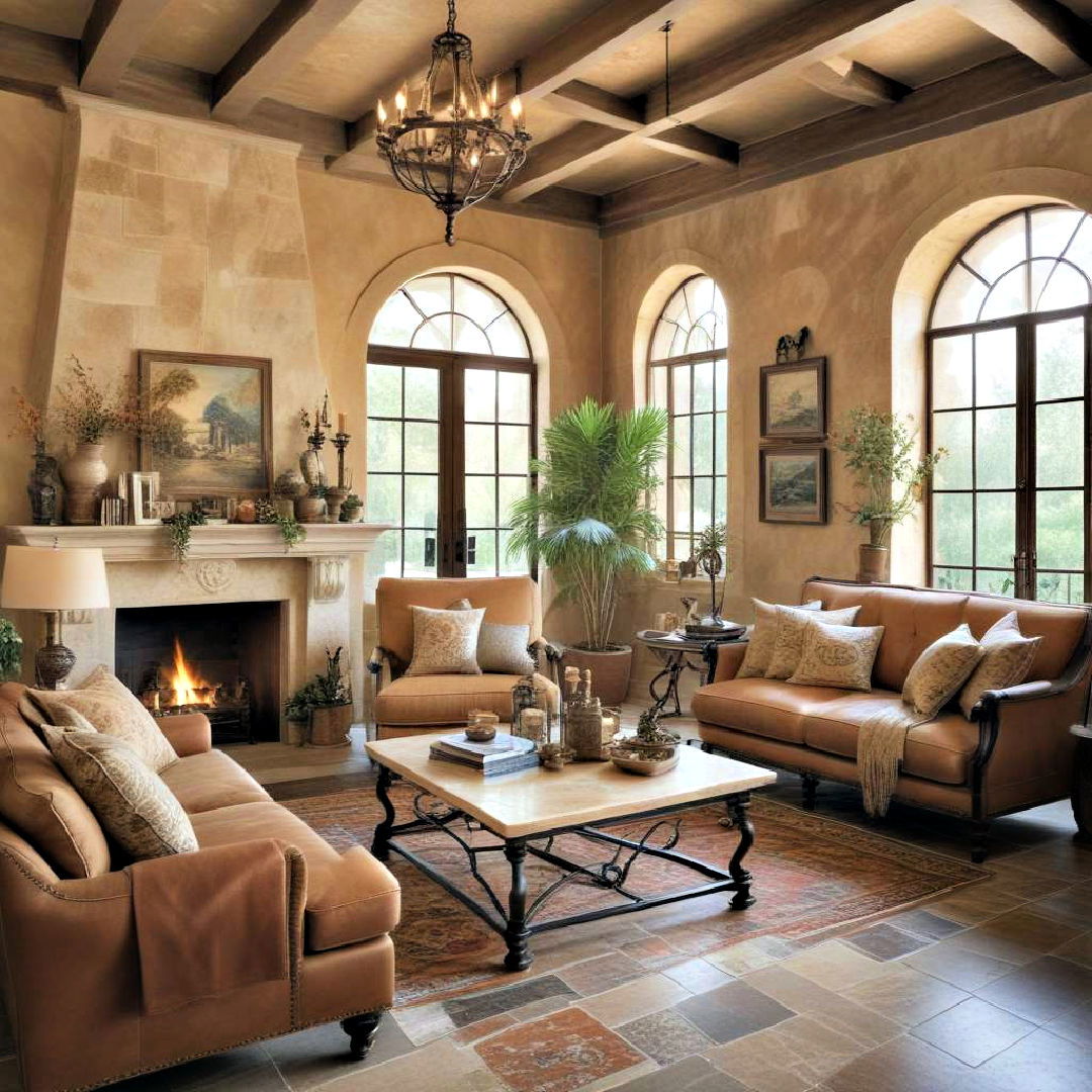 elegant mediterranean oasis - 20 Eclectic Living Room Ideas