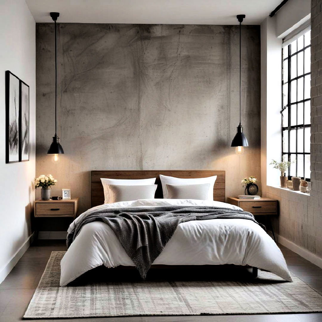elegant minimalist decor - 20 Industrial Bedroom Ideas