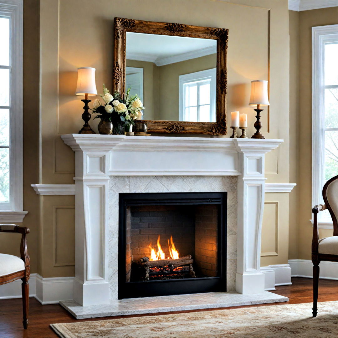 elegant mirrored mantel decor - 40 Mantel Decor Ideas