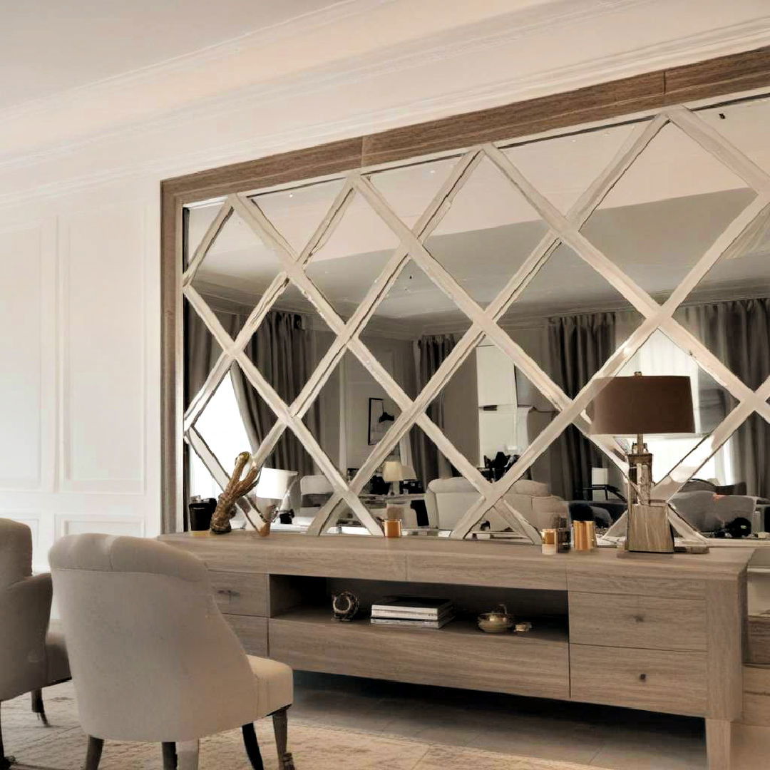 elegant mirrors wall covering idea - 30 Wall Covering Ideas