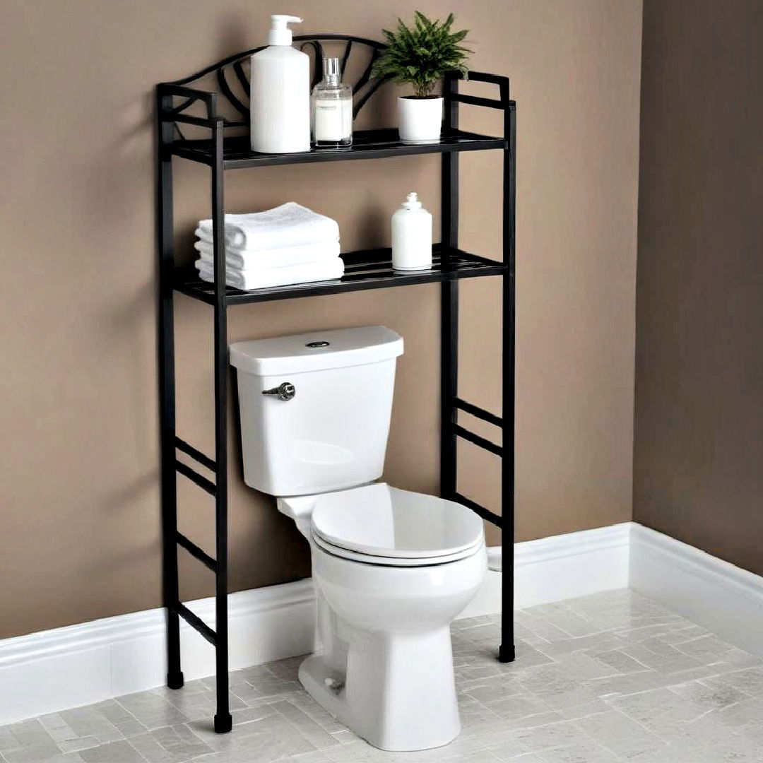 elegant over the toilet etagere - 25 Over Toilet Storage Ideas