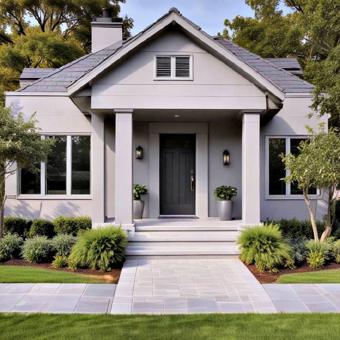 elegant platinum gray paint - 40 Gray Exterior House Paint Ideas